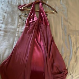 Women’s size 6 petite backless halter Donna Ricco dress